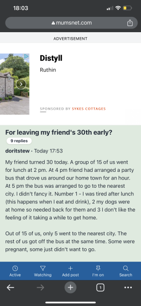 Ads covering a third of the page