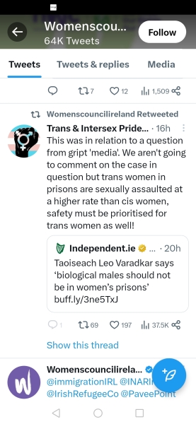 Gender critical in Ireland 