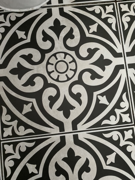 How to clean these bathroom floor tiles
