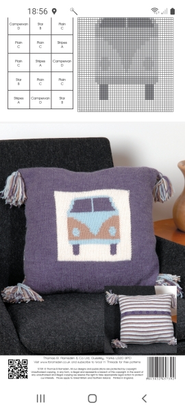 Intarsia cushion