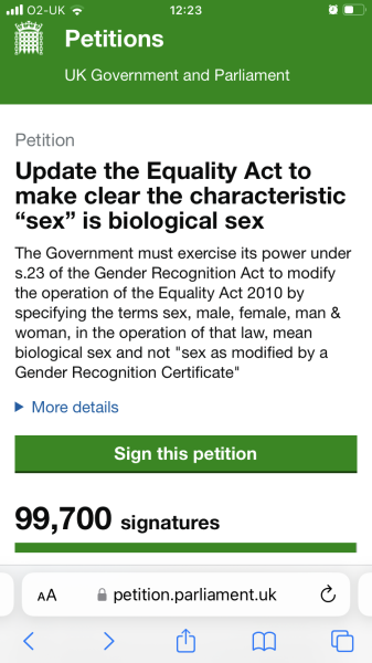 Petition to Update the Equality Act / Thread 3