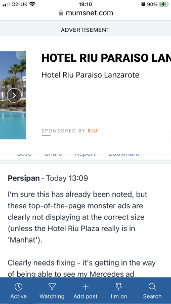 Ads covering a third of the page