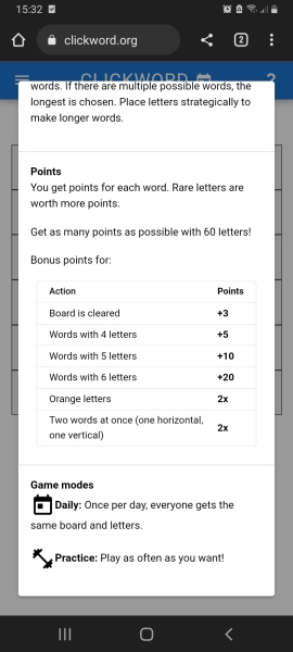 Clickword! Does anyone want to play? New daily word game