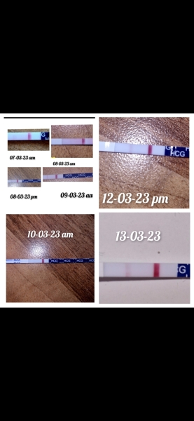 Positive pregnancy test after the time frame