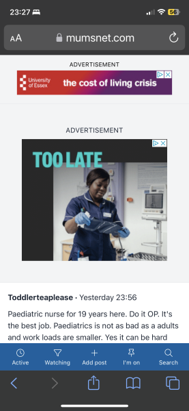 To go into nursing 
