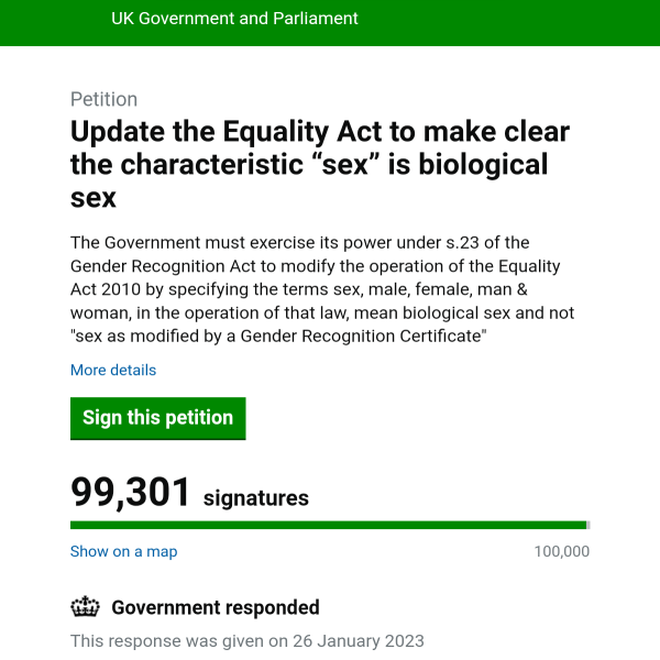 Petition to Update the Equality Act / Thread 3