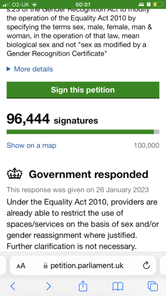Petition to Update the Equality Act / Thread 3