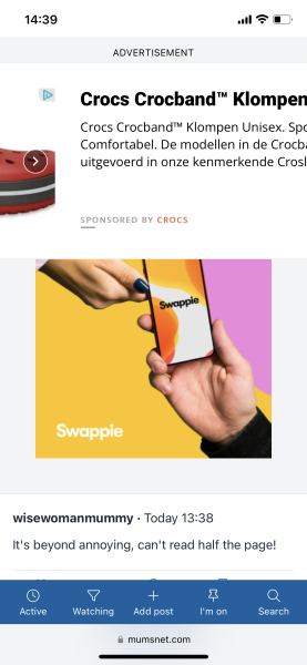 Ads now covering entire page ☹️