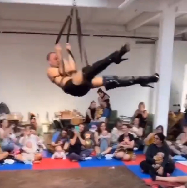 Caba Baba Rave - take your baby to watch nearly naked men in fetish gear
