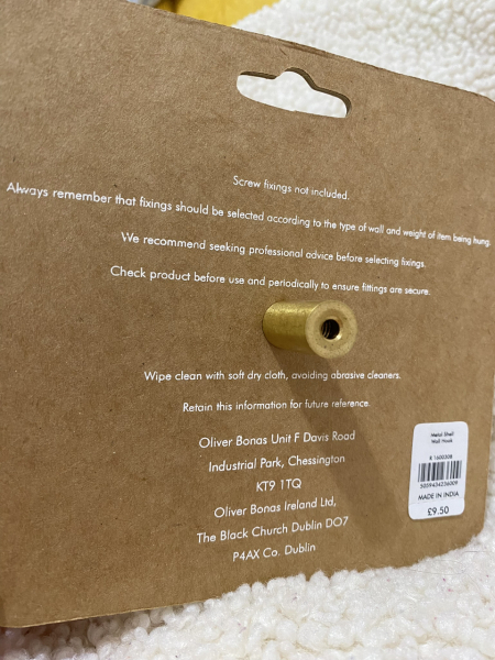 Putting up an unusual hook