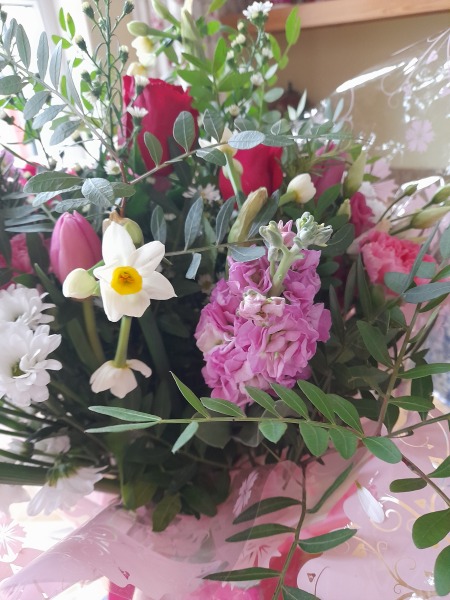 To call the florist and ask for a fresh bunch of flowers