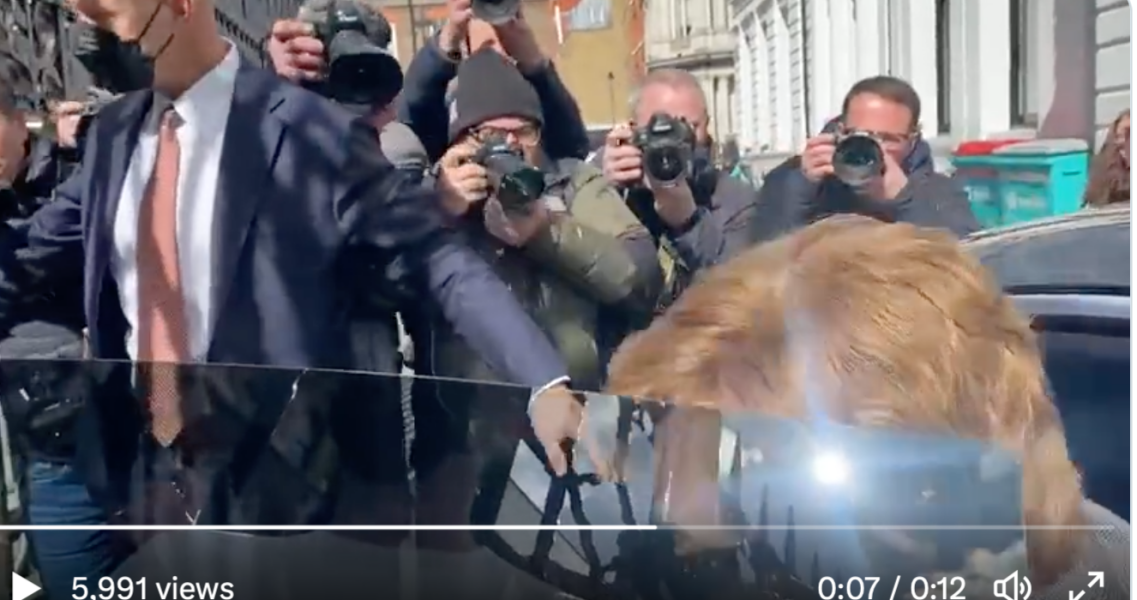 Harry is in town to fight against the Daily Mail - VIDEO