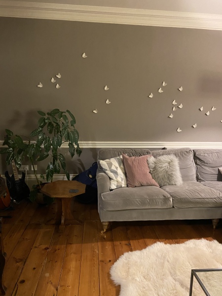 Darker but cozy colour for living room