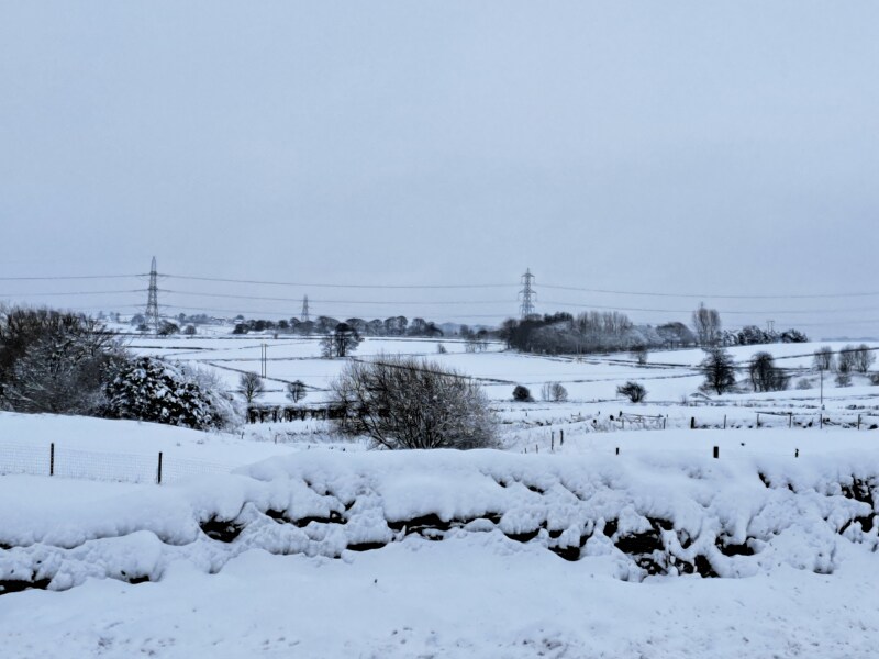 Amber snow warning for 9th and 10th March in the Pennines and Peak district.