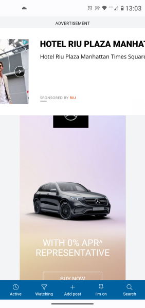 Ads covering a third of the page