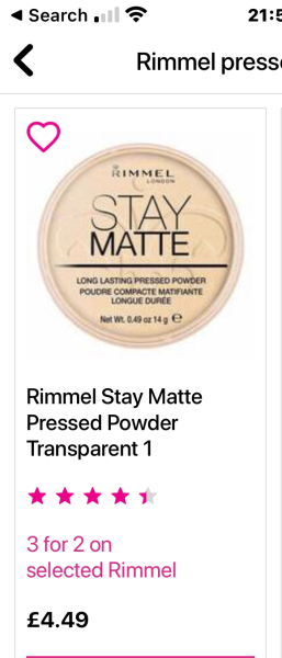 Matte Translucent Powders