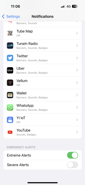 Emergency alerts to your phone 