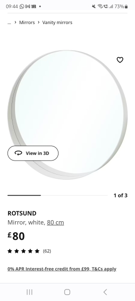 Round Black mirror
