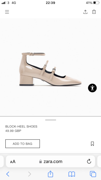Help finding block heel Mary janes in a neutral colour?