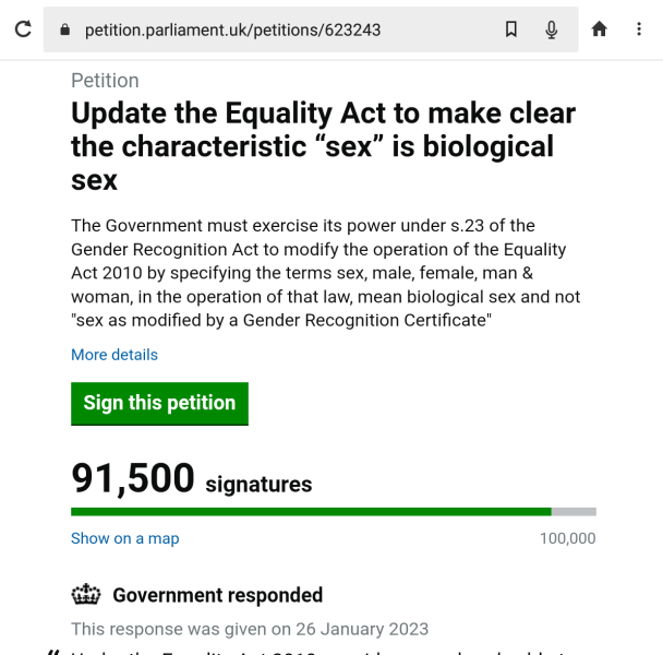 Petition to Update the Equality Act / Thread 3