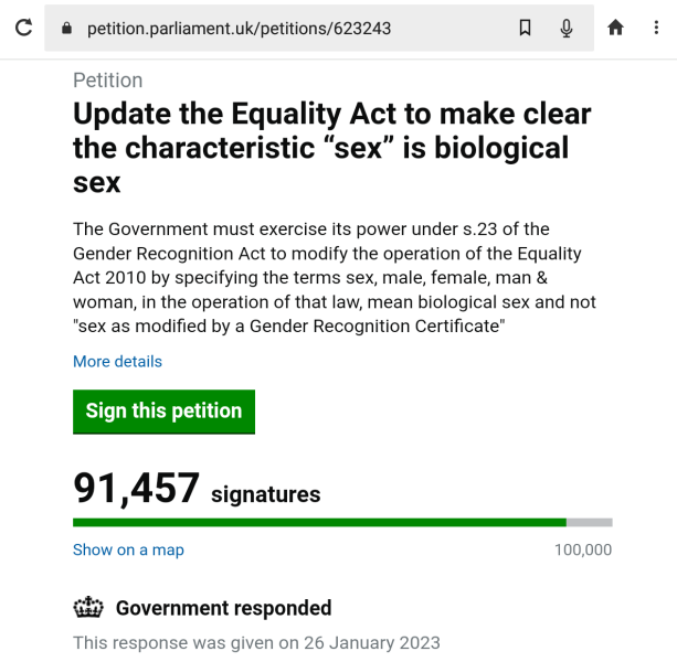 Petition to Update the Equality Act / Thread 3