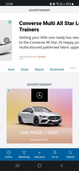 Ads covering a third of the page