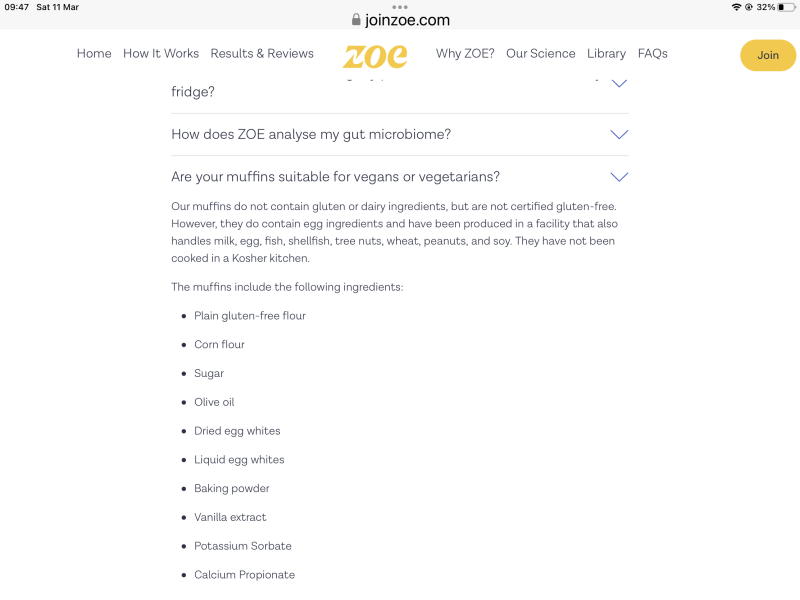 ZOE NUTRITION NEW THREAD- anyone want to join in?