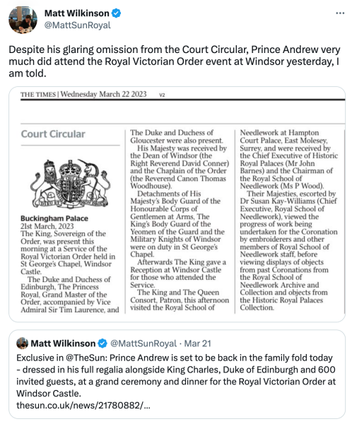 Prince Andrew BACK in the royal fold