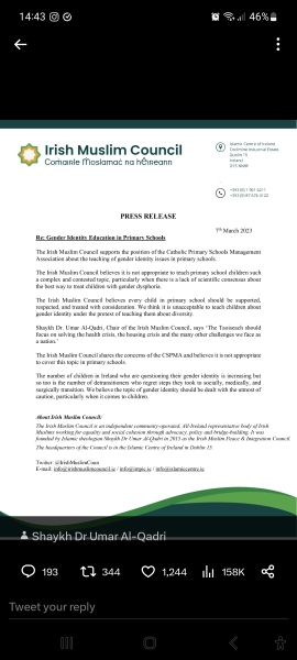 Gender critical in Ireland 