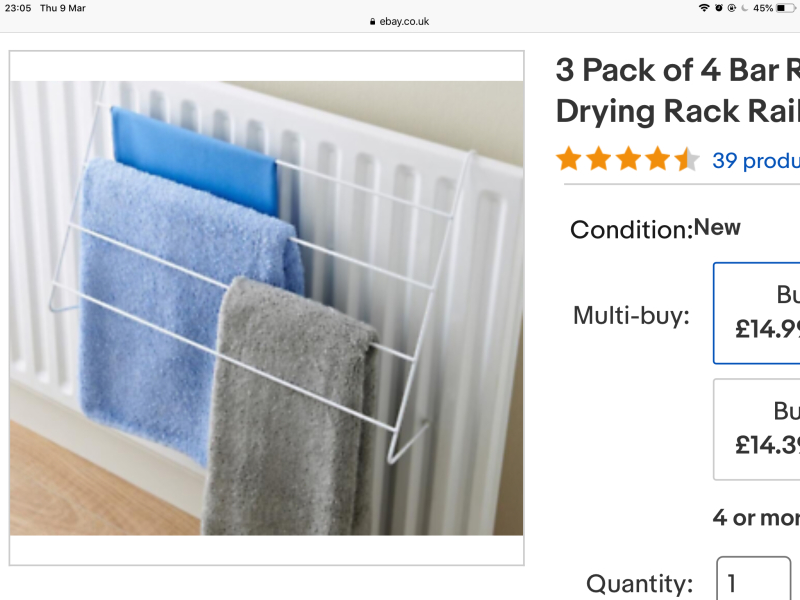 Any idea for drying laundry very fast and with limited space?