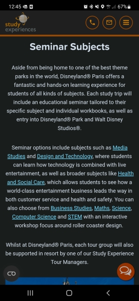Disney or educational holiday