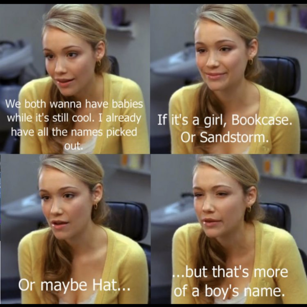 Changing her name - to something stupid