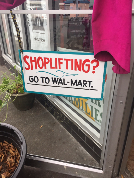 Shoplifting food