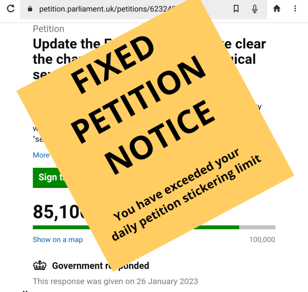 Petition to Update the Equality Act - thread 2