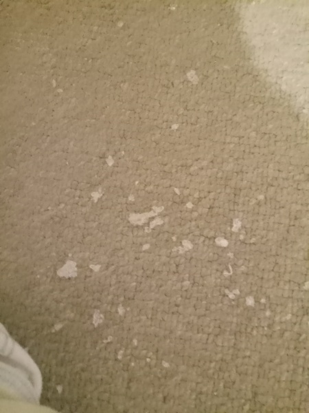 Ice looking pieces of "rubber" in baby's diaper