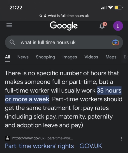 To think 32.5 hours is full time?