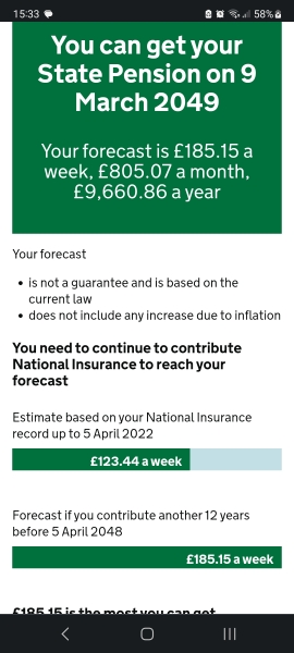 To be shocked if this is true . State pension and benefits …?