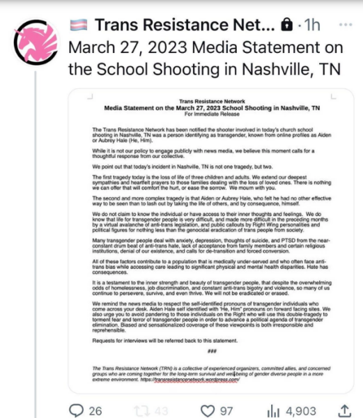 To be glad the Guardian have stopped describing the school shooter as a woman?