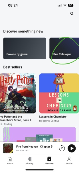 Audible help/recommendations 