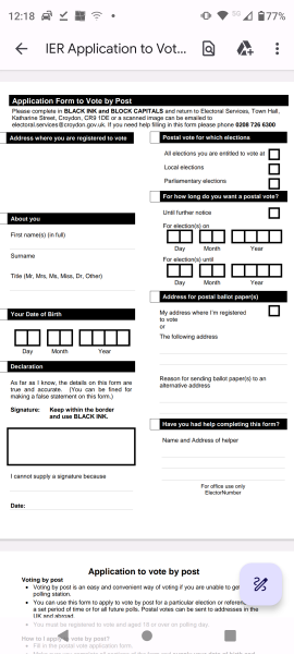 Tory scam to steal your data for electoral purposes