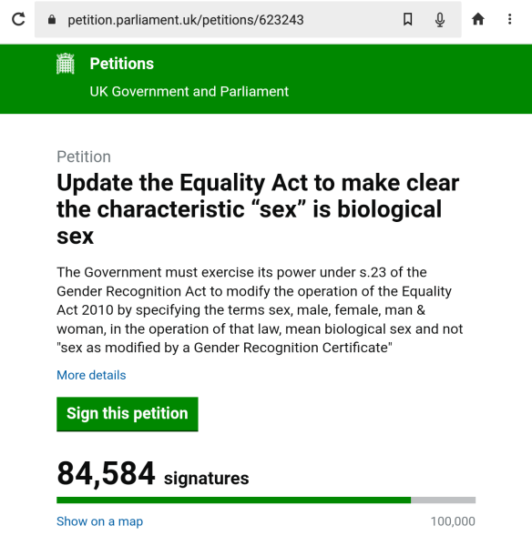 Petition to Update the Equality Act - thread 2