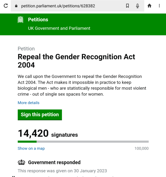 Petition to Update the Equality Act / Thread 3