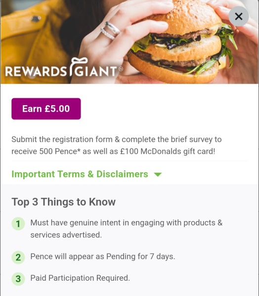 Free £30 for answering a couple questions 