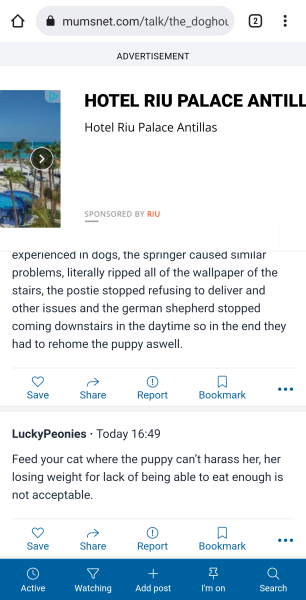 Ads covering a third of the page