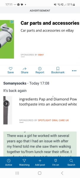 Ads covering a third of the page