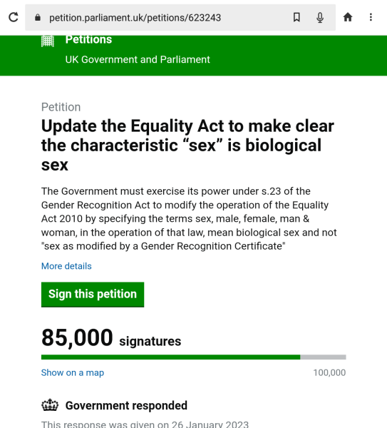 Petition to Update the Equality Act - thread 2