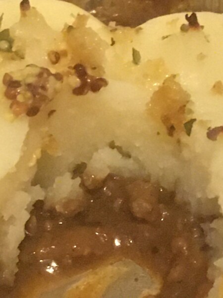 coop cottage pie, 1.2 cm of meat 3.4 cm of potato - not good enough coop!