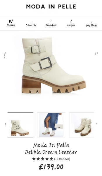 Platform spring boots with a 2.5" chunky heel
