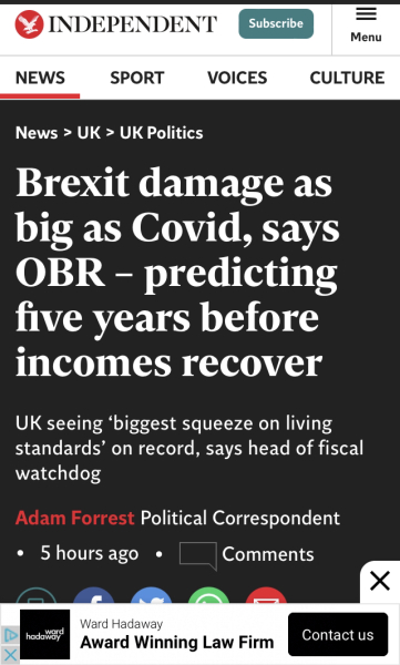 Brexit mega thread part 10 : what's the (s)tory? Incompetence, tax evasion, dodgy loans and economic free fall...nothing to see here...check out those sunlit uploands!