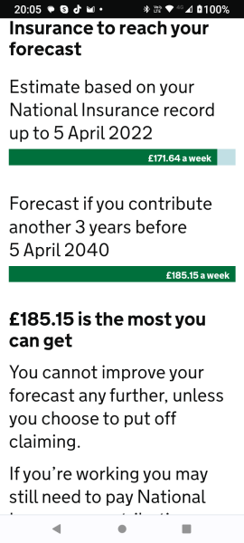 To ask how many NI years of contribution you’ve missed?